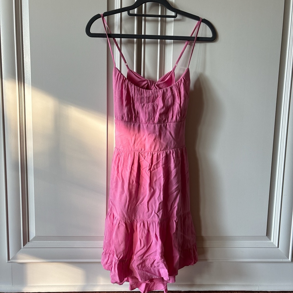 Pink Sleeveless Summer Dress